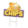 thumbnail image 1 of 12 x 16 in. Yard Sign & Stake - Chips 2, 1 of 1