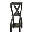 thumbnail image 1 of 11.5" x 11.5" x 32" Cappuccino Finish Hollow Core Accent Table, 1 of 3