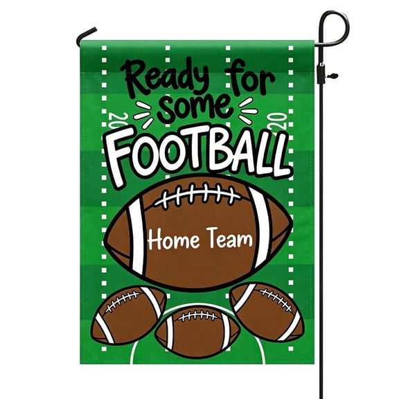 12 x 18 Inch Football Garden Flag, American Football Yard Flag for Game Day and Football Season, Outdoor Lawn Decor for Front Yard, Patio