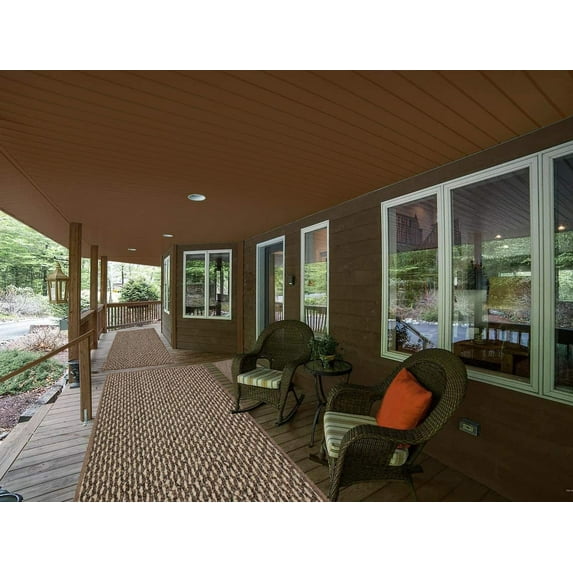 12' x 18' Indoor - Outdoor Area Rugs & Runners. Great for Porches, Patio's, Gazebo's, Sun Rooms and More! (Color: Bayou)