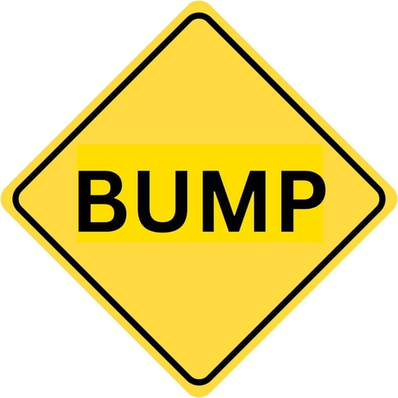 12 x 18 Slow Speed Bump Sign - Highly Visible 3M High-Intensity Prismatic Reflective Sheeting - Official Warning Signs for Enhanced Safety - Genuine Road Sign