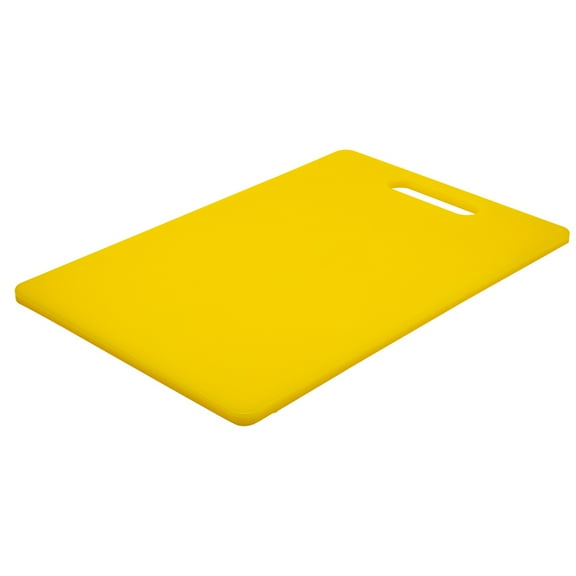 12" x 18" Yellow Plastic Cutting Board w/ Handle, Each