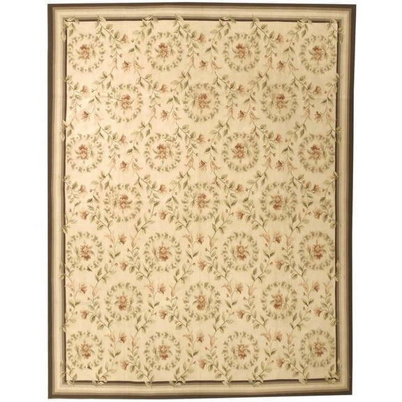 12 x 18 ft. Rouen Flat Woven Area Rug - Ivory