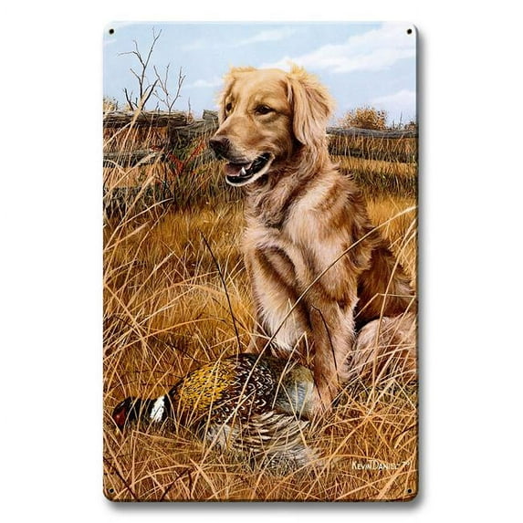 12 x 18 in. A Friend in The Field Satin Metal Sign