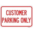 thumbnail image 1 of 12 x 18 in. Aluminum Sign - Customer Parking Only, 1 of 1