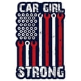thumbnail image 1 of 12 x 18 in. Car Girl Strong Vintage Metal Sign, 1 of 1