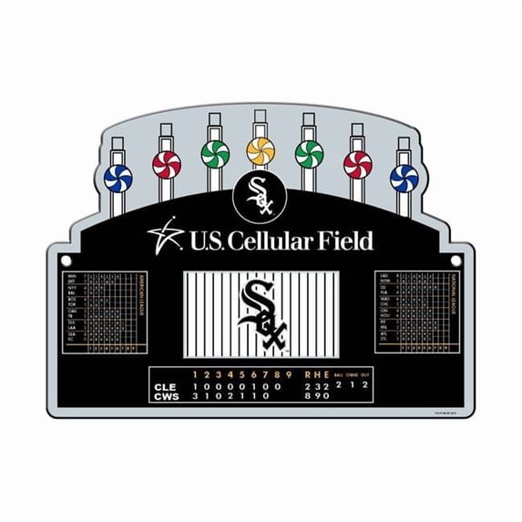12 x 18 in. Chicago Plastic White Sox Sign - US Cellular Field