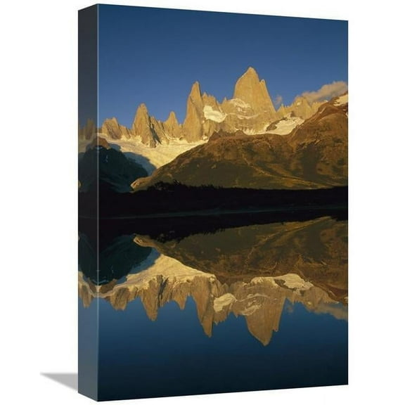 12 x 18 in. Fitzroy Massif Reflection At Dawn, Los Glaciares National Park, Patagonia, Argentina Art Print - Colin Monteath
