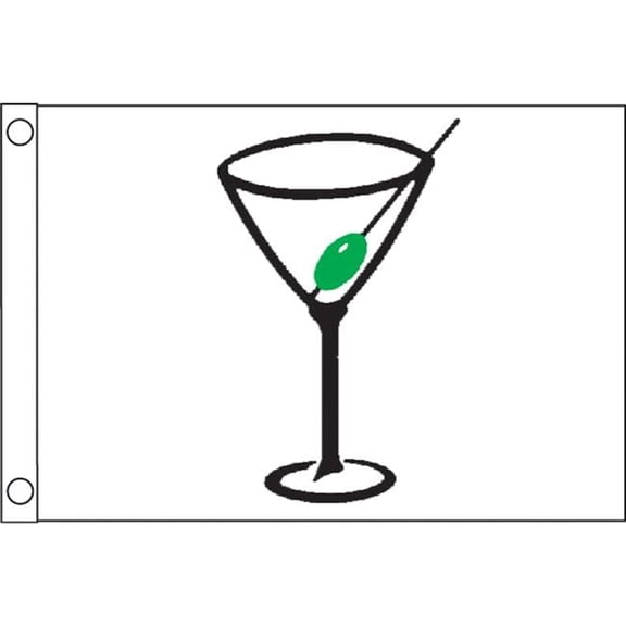 12 x 18 in. Flag Novelty Cocktail