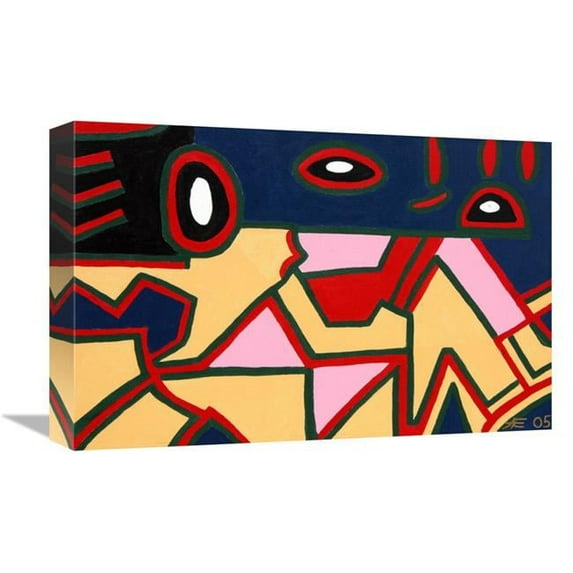 12 x 18 in. Fox Abstract Art Print - Ulrick Fox