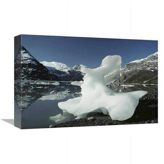 12 x 18 in. Melting Iceberg on Shoreline of Glacier Bay National Park, Alaska Art Print - Gerry Ellis