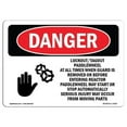 thumbnail image 1 of 12 x 18 in. OSHA Danger Sign - Lockout Tagout Paddlewheel At All Times, 1 of 1