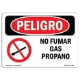 thumbnail image 1 of 12 x 18 in. OSHA Danger Sign - No Smoking Propane Spanish, 1 of 1
