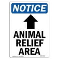 thumbnail image 1 of 12 x 18 in. OSHA Notice Sign - Animal Relief Area, 1 of 1