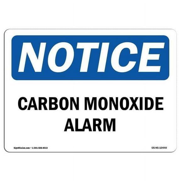 12 x 18 in. OSHA Notice Sign - Carbon Monoxide Alarm
