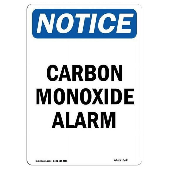 12 x 18 in. OSHA Notice Sign - Carbon Monoxide Alarm