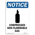 thumbnail image 1 of 12 x 18 in. OSHA Notice Sign - Compressed Non-Flammable Gas, 1 of 1