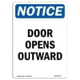 thumbnail image 1 of 12 x 18 in. OSHA Notice Sign - Door Opens Outward, 1 of 1
