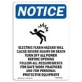 thumbnail image 1 of 12 x 18 in. OSHA Notice Sign - Electric Flash Hazard, 1 of 1