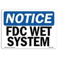 thumbnail image 1 of 12 x 18 in. OSHA Notice Sign - Fdc Wet System, 1 of 1