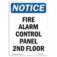 thumbnail image 1 of 12 x 18 in. OSHA Notice Sign - Fire Alarm Control Panel 2nd Floor, 1 of 1