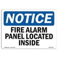thumbnail image 1 of 12 x 18 in. OSHA Notice Sign - Fire Alarm Panel Located Inside, 1 of 1