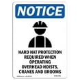 thumbnail image 1 of 12 x 18 in. OSHA Notice Sign - Hard Hat Protection, 1 of 1