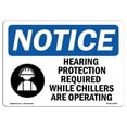 thumbnail image 1 of 12 x 18 in. OSHA Notice Sign - Hearing Protection Required, 1 of 1