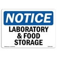 thumbnail image 1 of 12 x 18 in. OSHA Notice Sign - Laboratory & Food Storage, 1 of 1