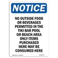 thumbnail image 1 of 12 x 18 in. OSHA Notice Sign - No Outside Food or Beverages Permitted, 1 of 1