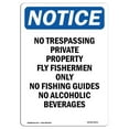 thumbnail image 1 of 12 x 18 in. OSHA Notice Sign - No Trespassing Private Property, 1 of 1