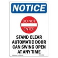 thumbnail image 1 of 12 x 18 in. OSHA Notice Sign - Notice Stand Clear, 1 of 1