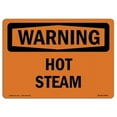 thumbnail image 1 of 12 x 18 in. OSHA Warning Sign - Hot Steam, 1 of 1