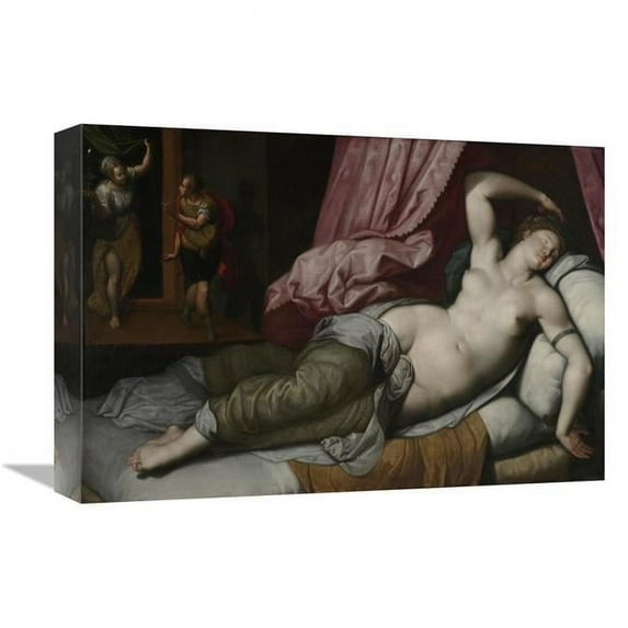 12 x 18 in. Paris Being Admitted to the Bedchamber of Helen Art Print - Jacob De Backer
