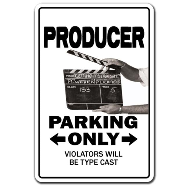 12 X 18 In Producer Aluminum Sign Parking TV Film Maker Movie 