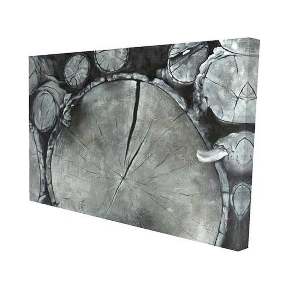 12 x 18 in. Stacked Wood Logs-Print on Canvas