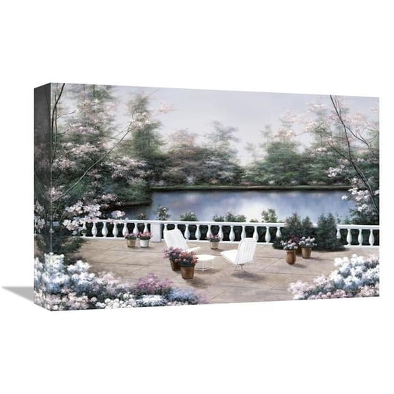 12 x 18 in. Terrace VIew Art Print - Diane Romanello