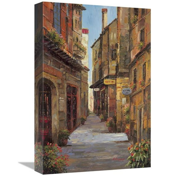 12 x 18 in. Village Alleyway Art Print - A Herbert