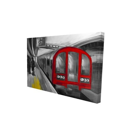 12 x 18 in. Waiting Subway-Print on Canvas
