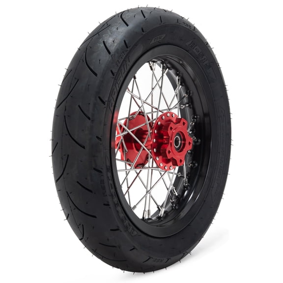 12" x 2.15" Rear Wheel Rim Red Hub with Inner Tube for Talaria Sting All E-Dirt