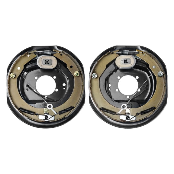 12" x 2" Electric Trailer Brake Kit, 1 Pair Self-Adjusting Electric Brakes for 7000 lbs Axle, 5-Hole Mounting, Left & Right Brake Assembly Replacement