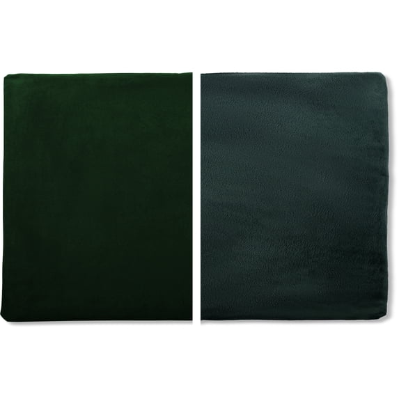 12" x 20" Cover Only Throw Pillowcase Reversible - Ramona Green: 2 PCS / 4 Sided. Luxurious, Microsuede/Microplush Fabric - Softest / High Thread CountWashable. Beautiful & Supportive. Soft & Comfy.