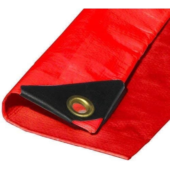 12' x 20' Heavy Duty Premium Red Poly Tarp 12 Mil Thickness$$Tools & Hardware Other