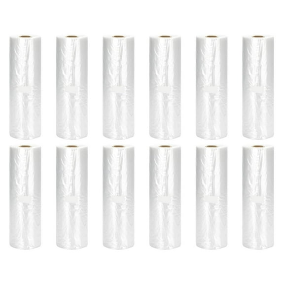 12" x 20" Plastic Produce Bag on a Roll Food Storage Bags Clear Plastic Produce Bag for Fruits, Vegetable,Bread, Kitchen Bags (4200 Bags-12 Roll)