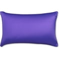 thumbnail image 1 of 12" x 20" Throw Pillow – Dark Lavendar: 1 PCS Luxurious Premium Microbead Pillow With 85/15 Nylon/Spandex Fabric. Forever Fluffy, Outstanding Beauty & Support. Silky, Soft & Beyond Comfortable, 1 of 7