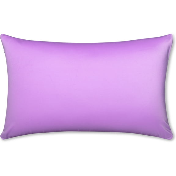 12" x 20" Throw Pillow – Purple: 1 PCS Luxurious Premium Microbead Pillow With 85/15 Nylon/Spandex Fabric. Forever Fluffy, Outstanding Beauty & Support. Silky, Soft & Beyond Comfortable