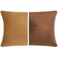 thumbnail image 1 of 12" x 20" Throw Pillow - Saddle Brown: 2 PCS / 4 Sided. Luxurious Premium Memory Foam Fill w/ Reversible Cover Microsuede/Microplush Fabric. Forever Fluffy, Beautiful & Supportive. Soft & Comfy., 1 of 9