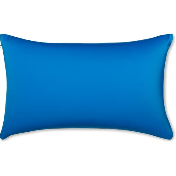 12" x 20" Throw Pillow  Yeal Blue: 1 PCS Luxurious Premium Microbead Pillow With 85/15 Nylon/Spandex Fabric. Forever Fluffy, Outstanding Beauty & Support. Silky, Soft & Beyond Comfortable