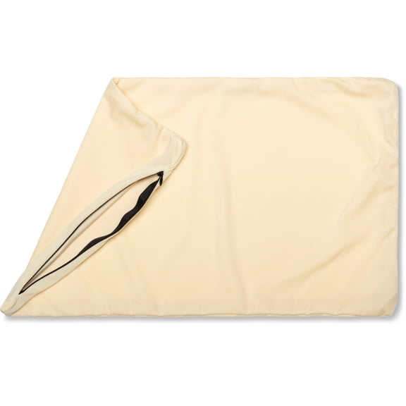 12 x 20" Throw Pillowcase (Cover Only) - 85/15 Nylon, Spandex - Luxurious, Silky, Stretchy & Soft - 1 Pcs Solid Color - A Perfect Choice for Couch Chairs Sofa Bed Adult/Kids Bedroom, Off white- Crème