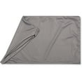 thumbnail image 1 of 12" x 20" Throw Pillowcases (Cover Only) - 85/15 Nylon, Spandex - Luxurious, Silky, Stretchy & Soft - 1 Pcs Solid Color - A Perfect Choice for Couch Chairs Sofa Bed Adult or Kids Bedroom, Stone Grey, 1 of 7